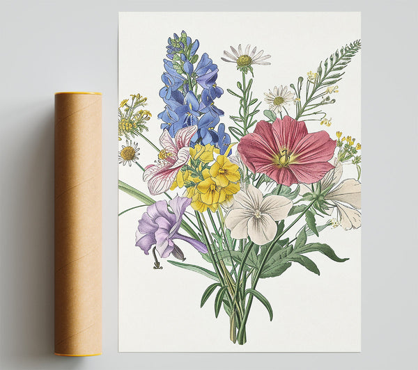 Flower Garden Foxglove Print