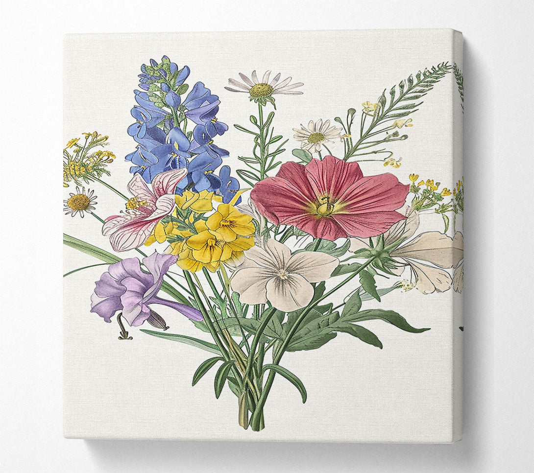  A Canvas Print of Flower Garden Foxglove Canvas Print