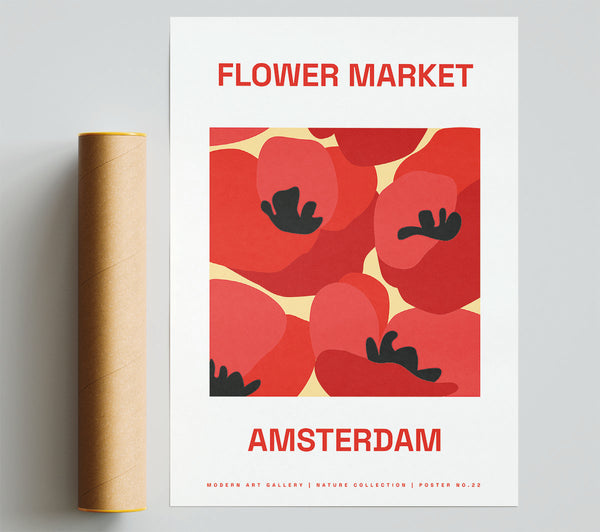 Flower Market Amsterdam Giclee Print