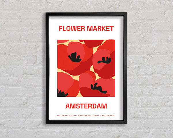 Flower Market Amsterdam Framed Print