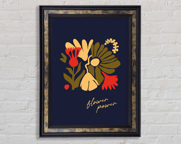 Flower Power Boho Framed Print