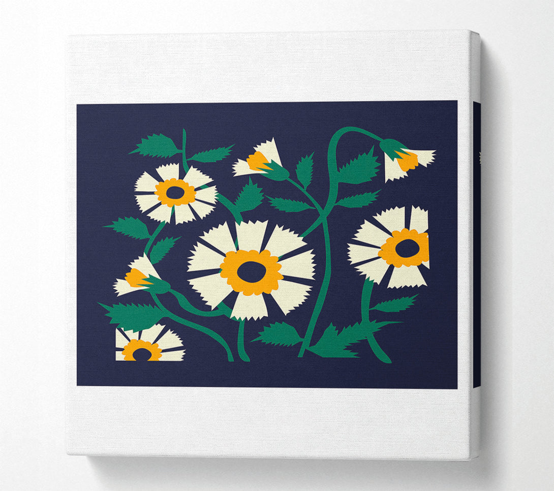  A Canvas Print of Flower Tropical Bohemian Canvas Wall Art