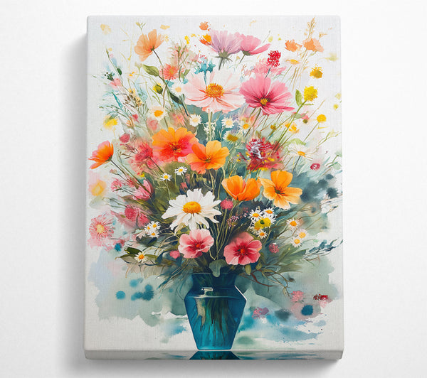  A Canvas Print of Flower Vase Bloom Canvas Print