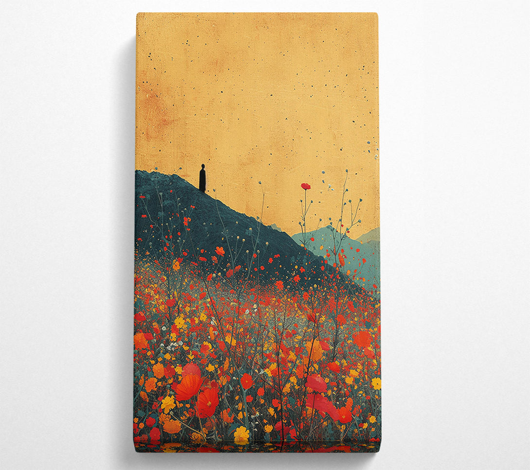  A Canvas Print of Flowers On The Hill Canvas Art