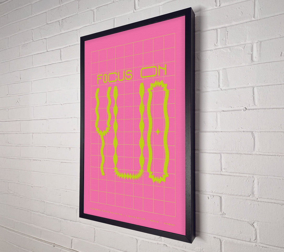  A Canvas Print of Focus On You Groovy Retro Canvas Wall Art