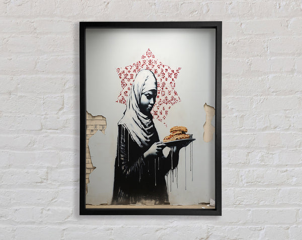Food For Thought Graffiti Framed Print