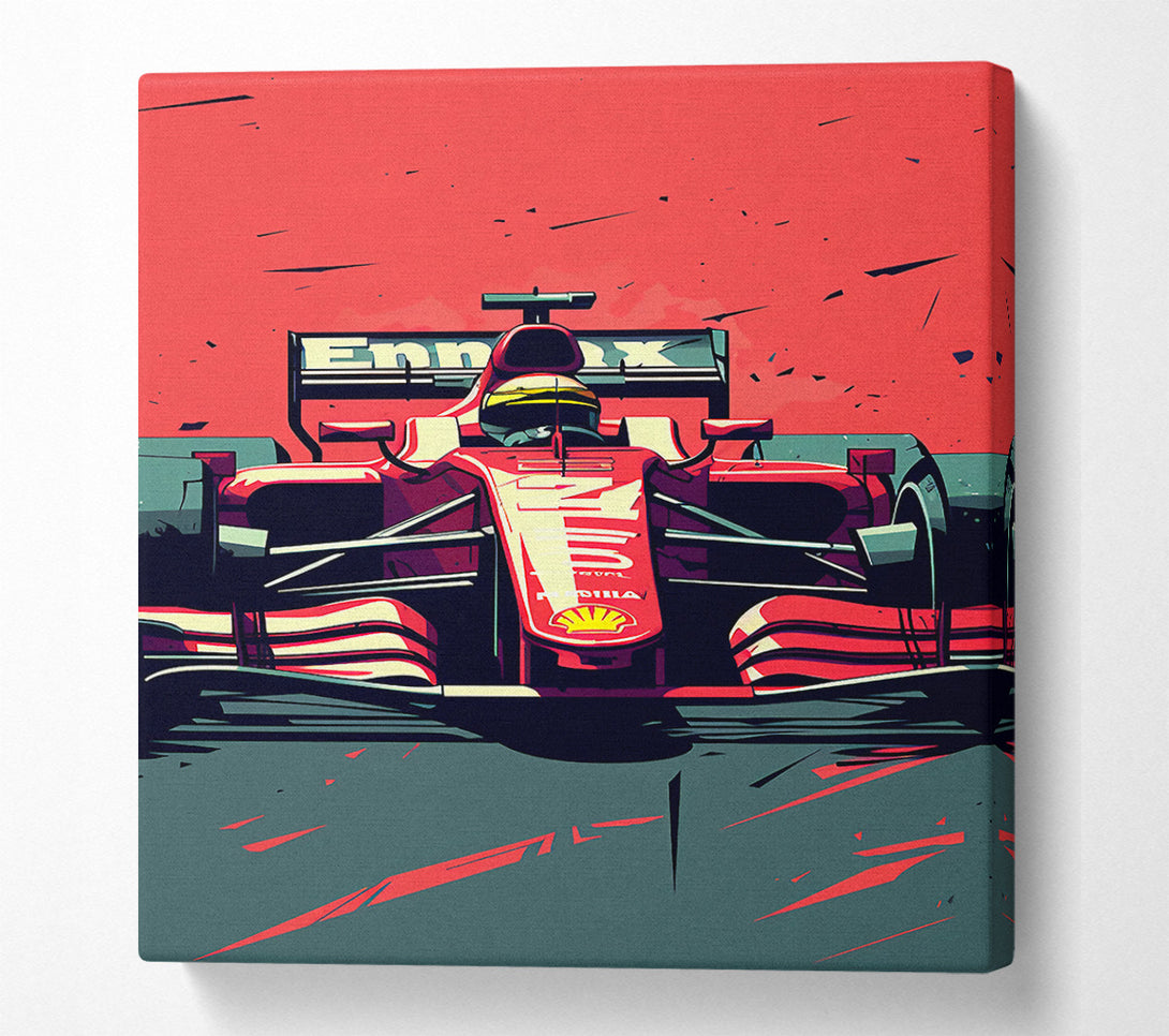  A Canvas Print of Formula One Drive Canvas Art