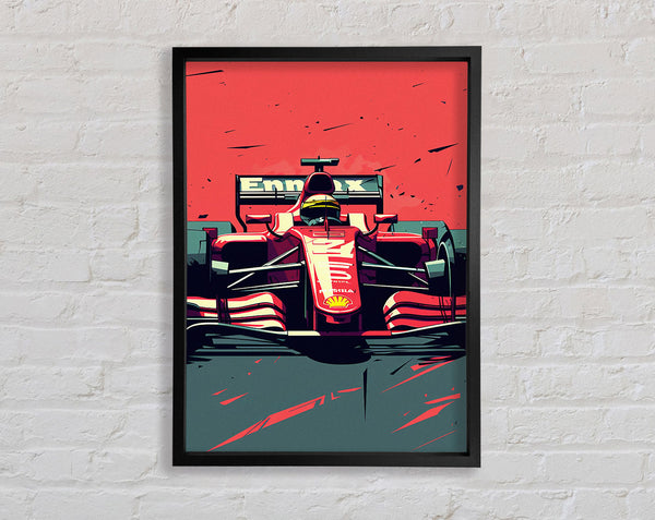 Formula One Drive Framed Print