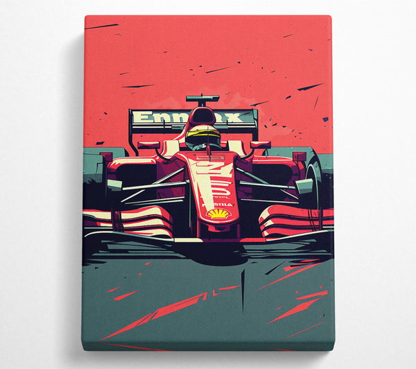  A Canvas Print of Formula One Drive Canvas Art