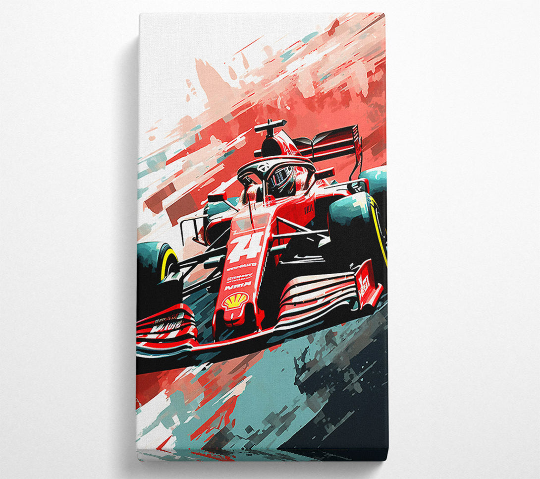  A Canvas Print of Formula One Driver Canvas Wall Art