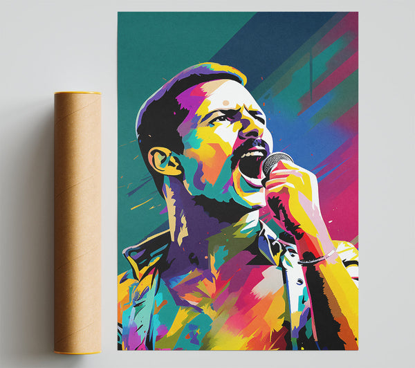 Freddie Mercury Colour Print