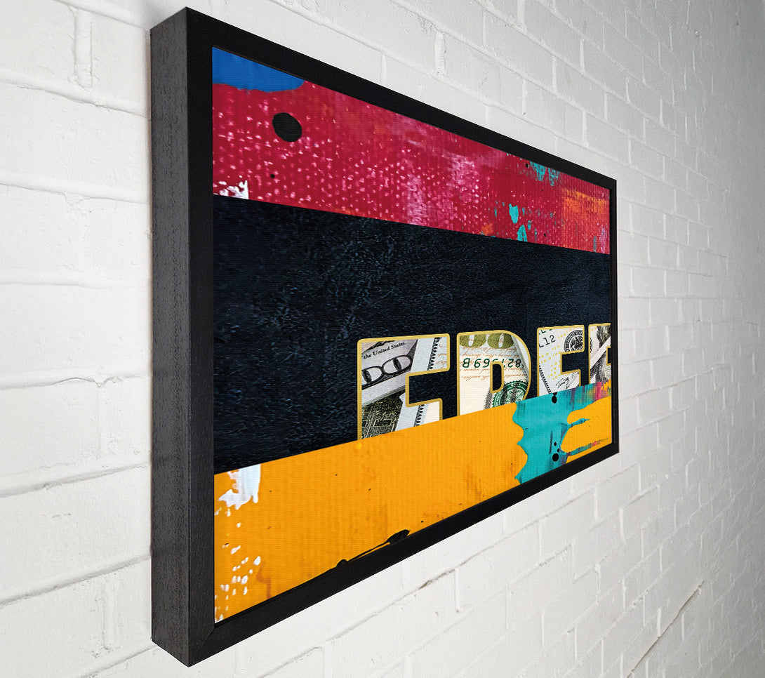  A Canvas Print of Freedom Dollar Canvas Print