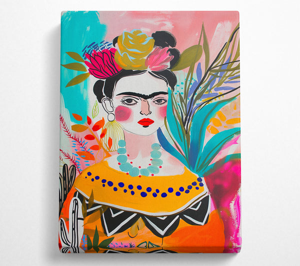  A Canvas Print of Frida Of Ink Canvas Wall Art