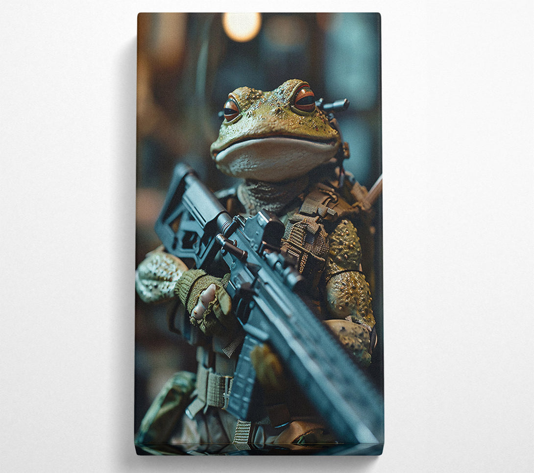  A Canvas Print of Frog Soldier Canvas Art