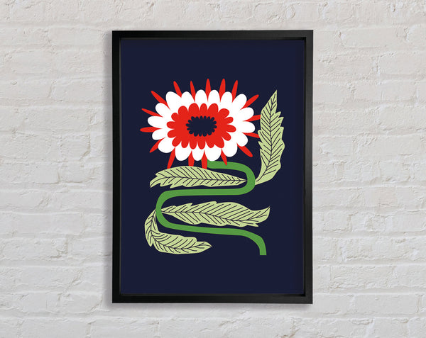 Funky Bohemian Flower Art Framed Print