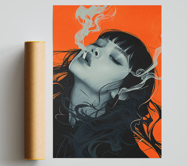 Orange Smoke Dream Giclee Print