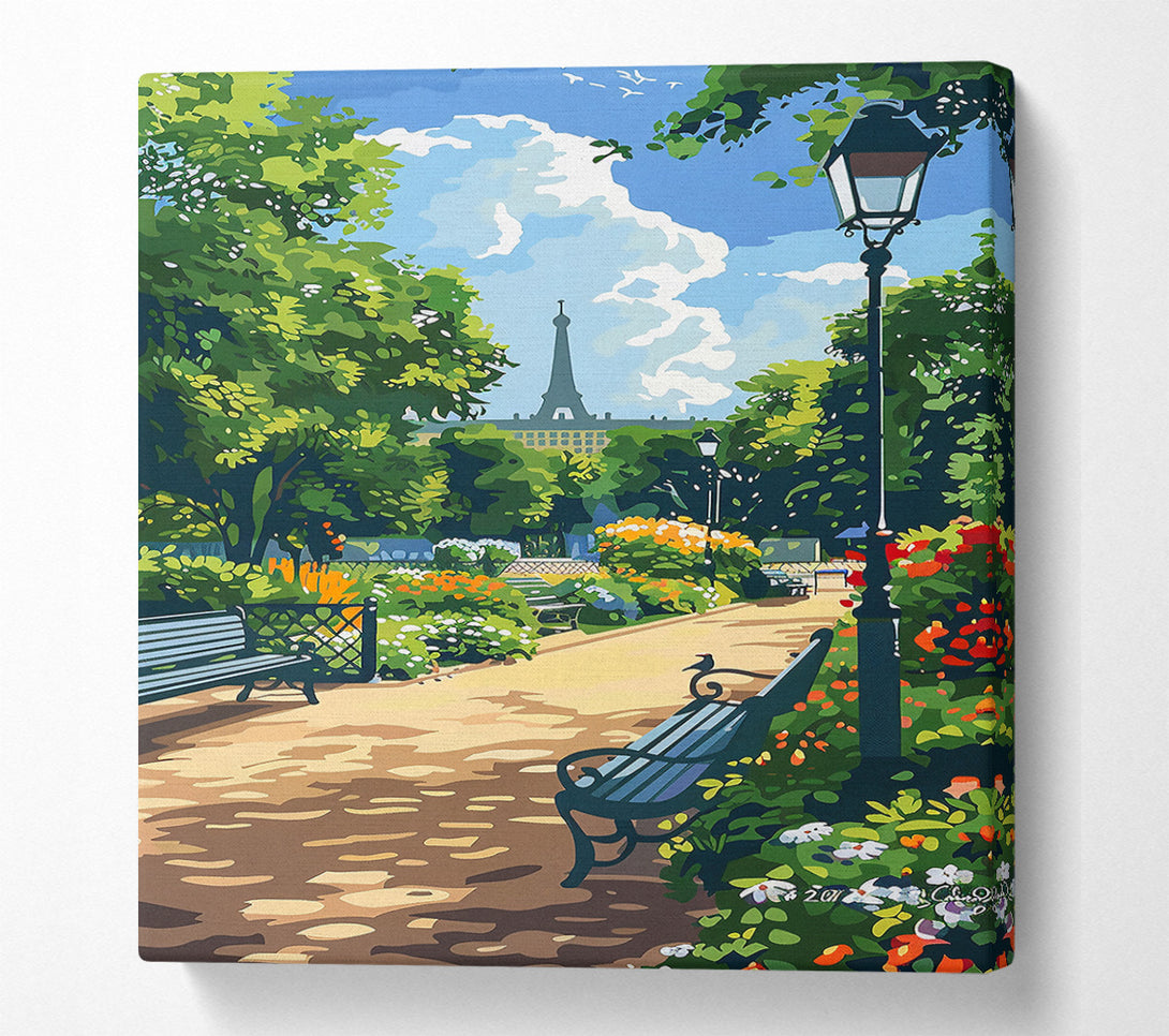  A Canvas Print of Golden Parisian Daydream Canvas Print