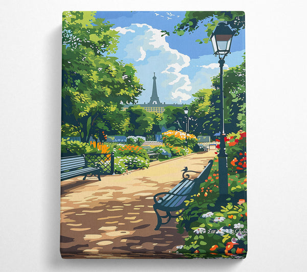  A Canvas Print of Golden Parisian Daydream Canvas Print