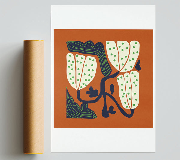 Funky Botanical Boho Poster