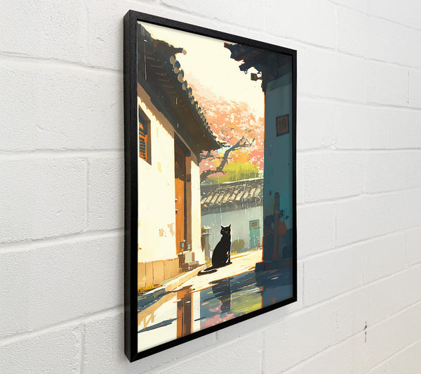 Yellow Cat In The Rain