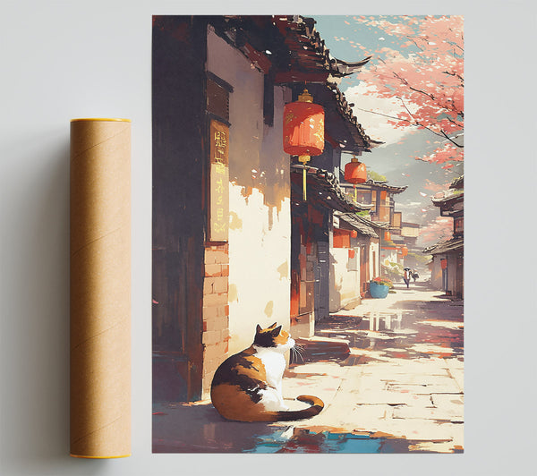 Golden Hour Catnap Poster