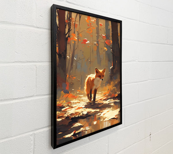 Golden Fox In Autumn