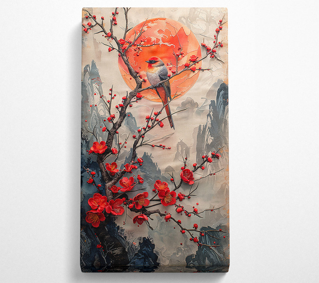  A Canvas Print of Crimson Song Of Spring Canvas Art