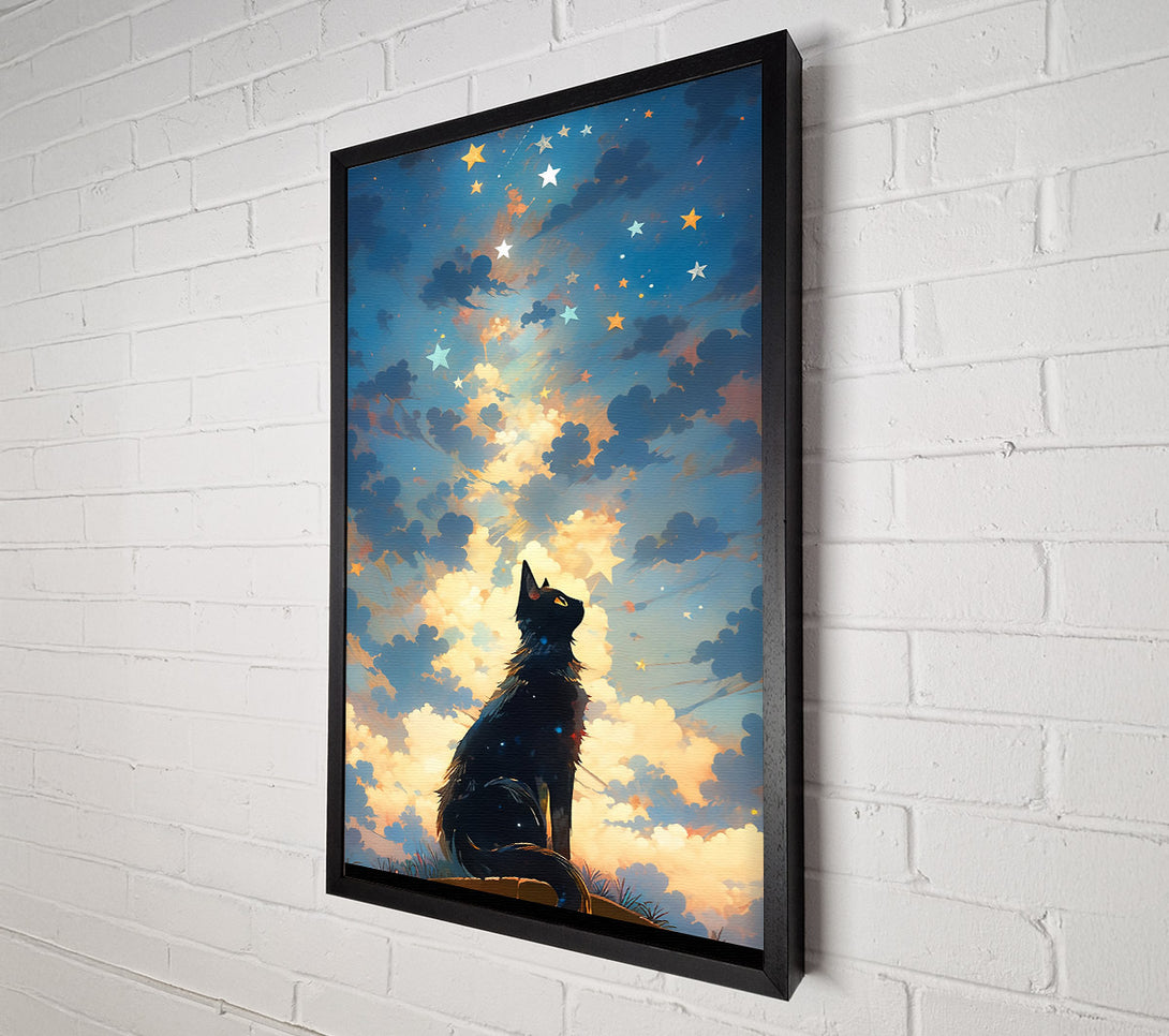  A Canvas Print of Blue Sky Feline Dreams Canvas Art