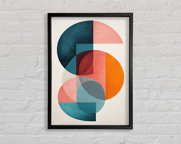 Geometric Boho Shapes Framed Print