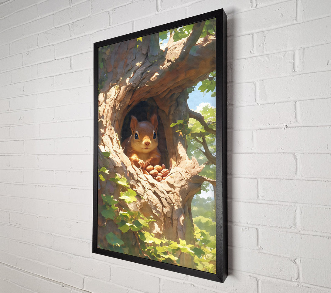  A Canvas Print of Golden Squirrel'S Nest Canvas Wall Art