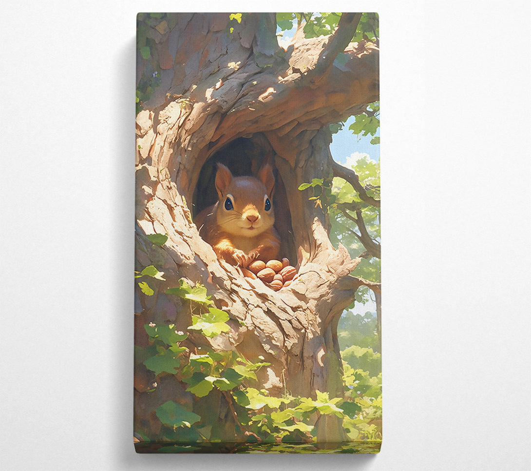  A Canvas Print of Golden Squirrel'S Nest Canvas Wall Art