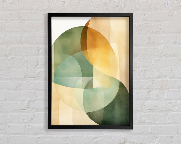 Geometric Circles Framed Print