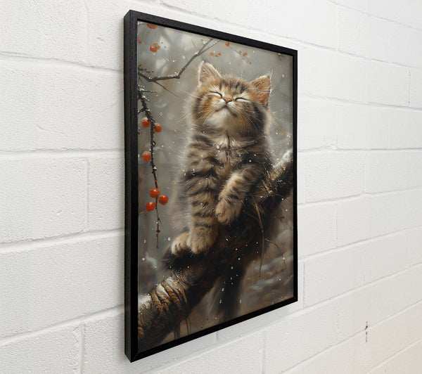 Golden Snow Kitten