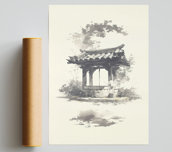Grey Hues Of Zen Print