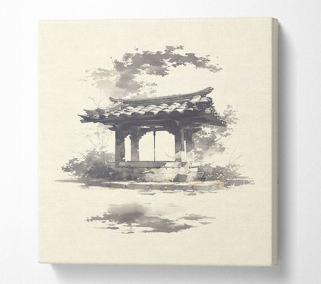  A Canvas Print of Grey Hues Of Zen Canvas Wall Art