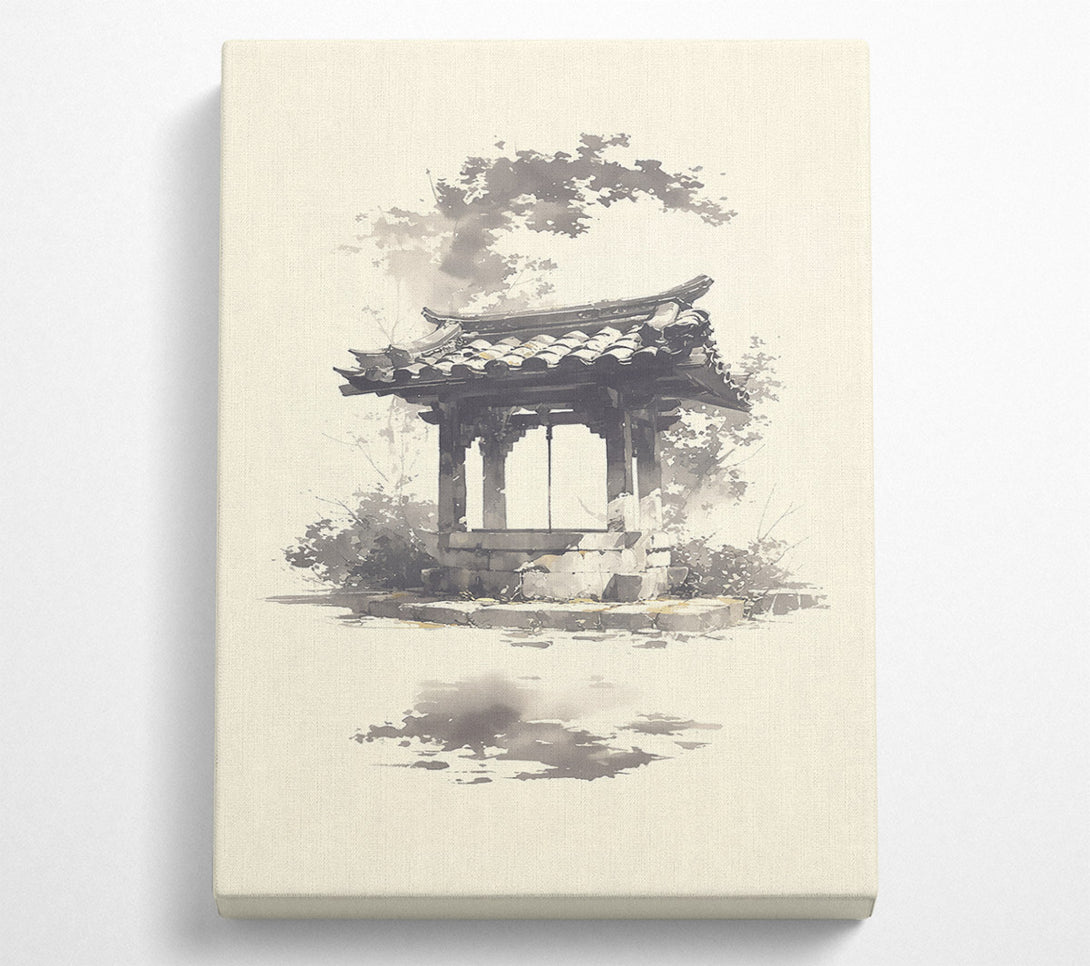  A Canvas Print of Grey Hues Of Zen Canvas Wall Art