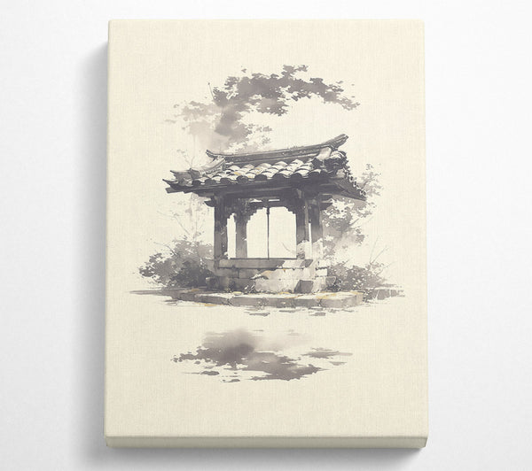  A Canvas Print of Grey Hues Of Zen Canvas Wall Art