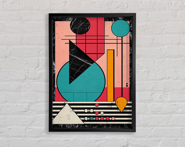 Geometric Marble Framed Print