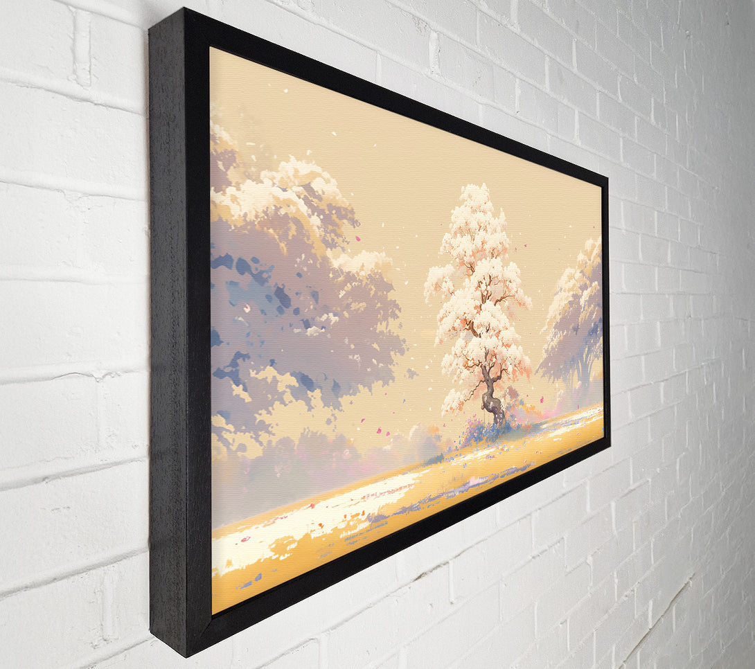  A Canvas Print of Golden Bloom Blossom Canvas Wall Art