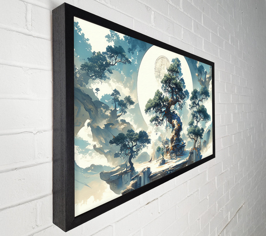  A Canvas Print of Azure Sky Sanctuary Canvas Print