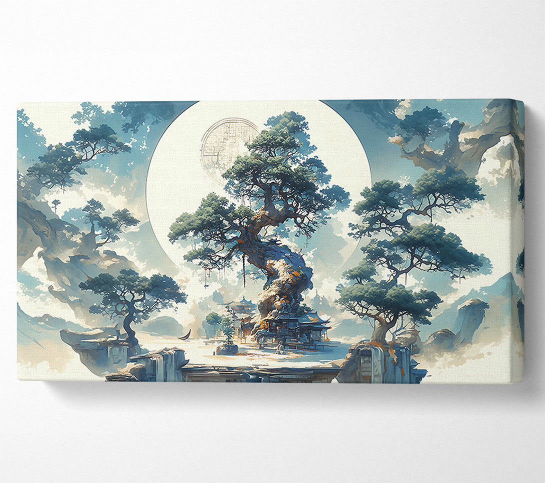  A Canvas Print of Azure Sky Sanctuary Canvas Print