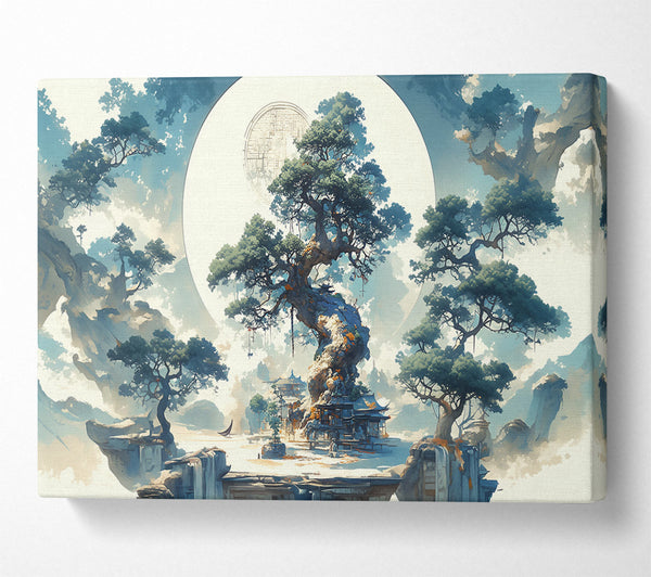  A Canvas Print of Azure Sky Sanctuary Canvas Print