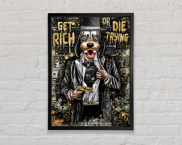 Get Rich Framed Print