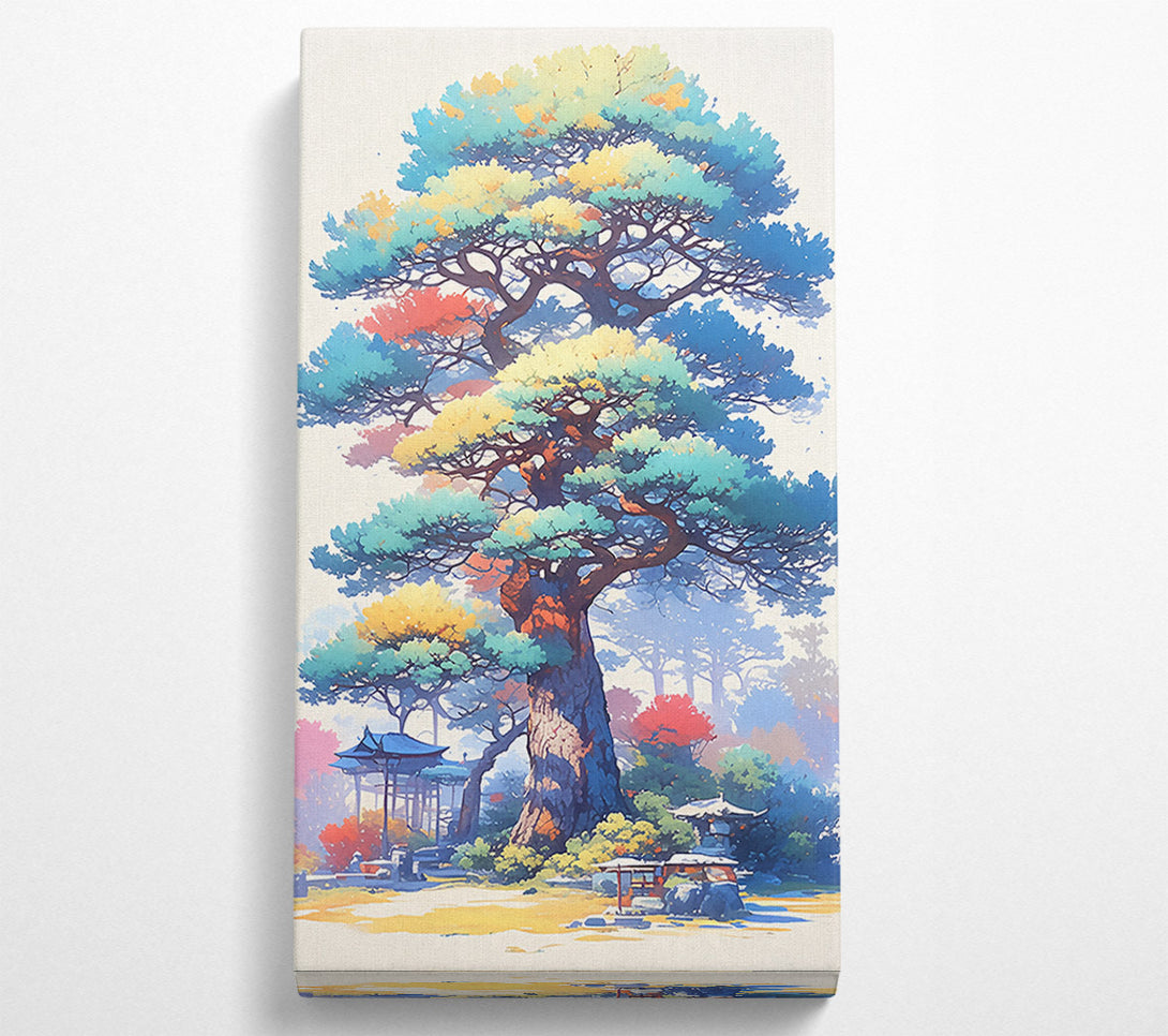  A Canvas Print of Azure Garden Dreamscape Canvas Art