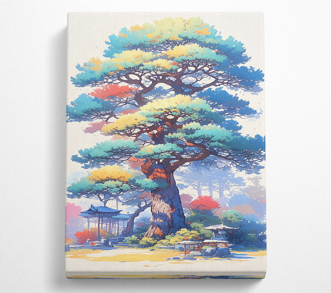  A Canvas Print of Azure Garden Dreamscape Canvas Art