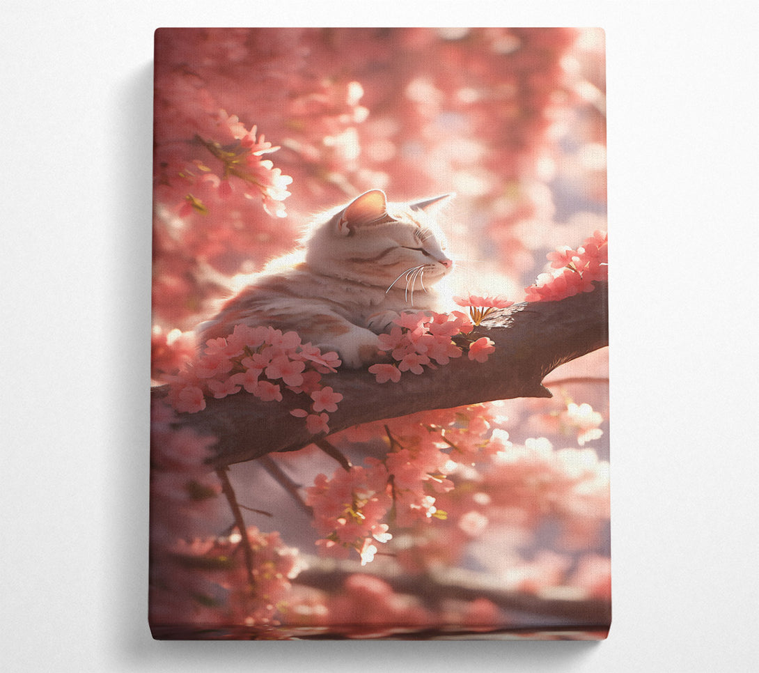  A Canvas Print of Pink Blossoms And Dreams Canvas Art
