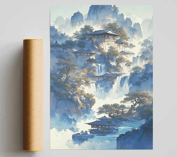 Blue Mountain Sanctuary Giclee Print