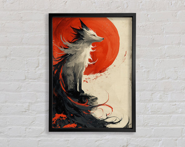 Ghost Fox Framed Print