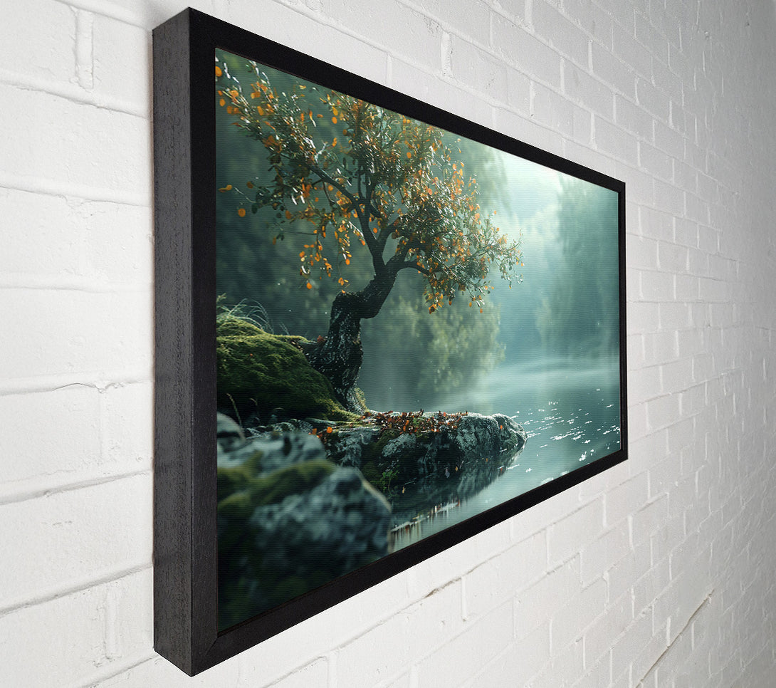  A Canvas Print of Teal Tranquility Canvas Art