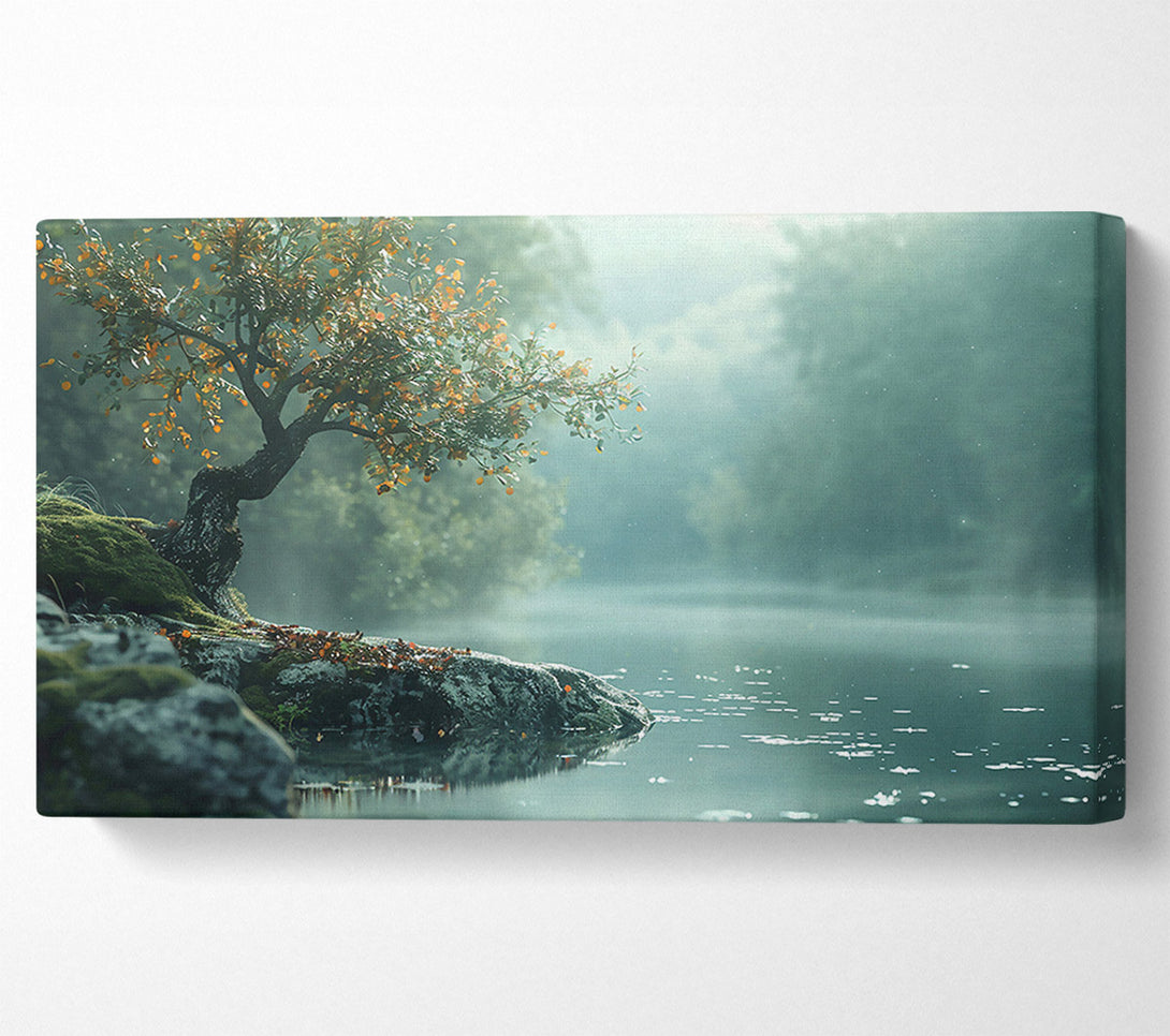  A Canvas Print of Teal Tranquility Canvas Art